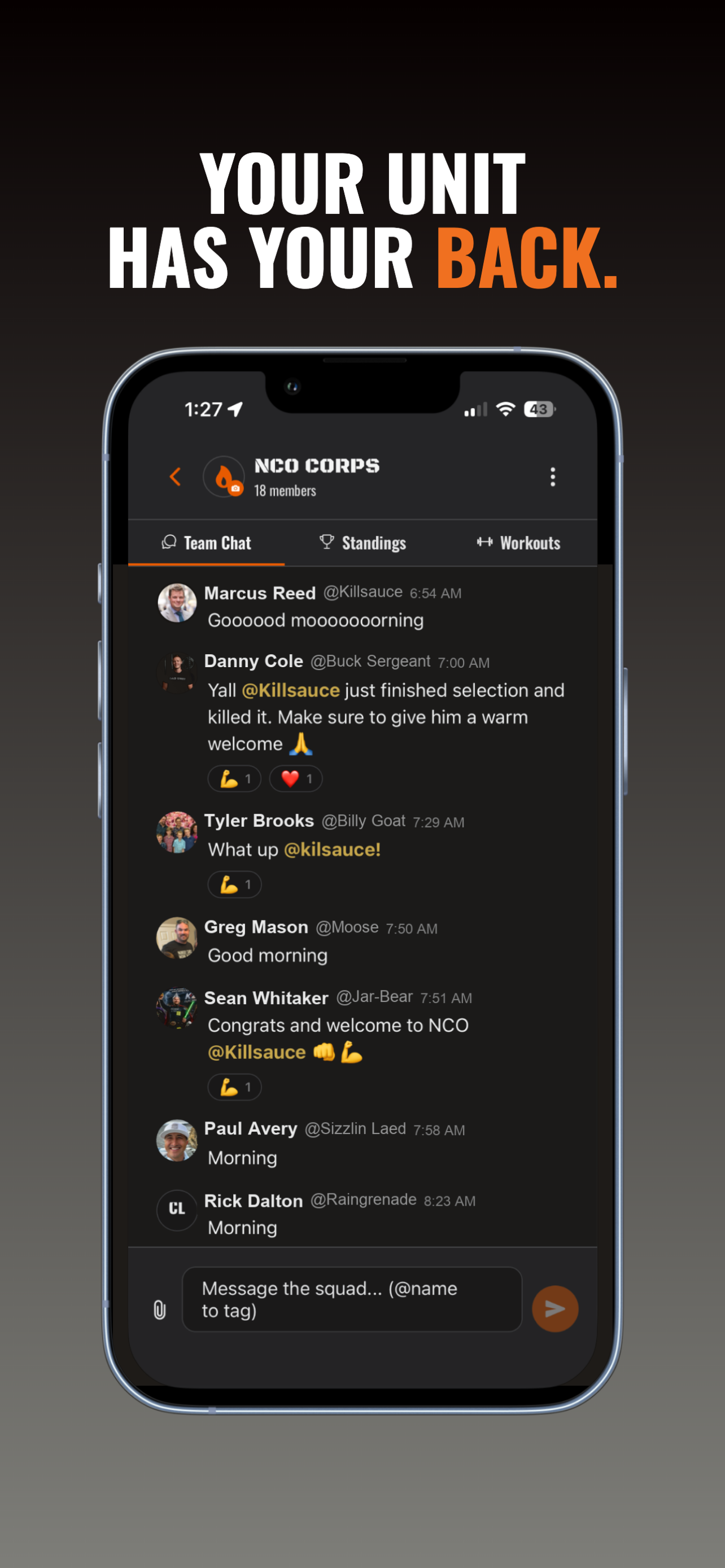 Dad Unit app screenshot