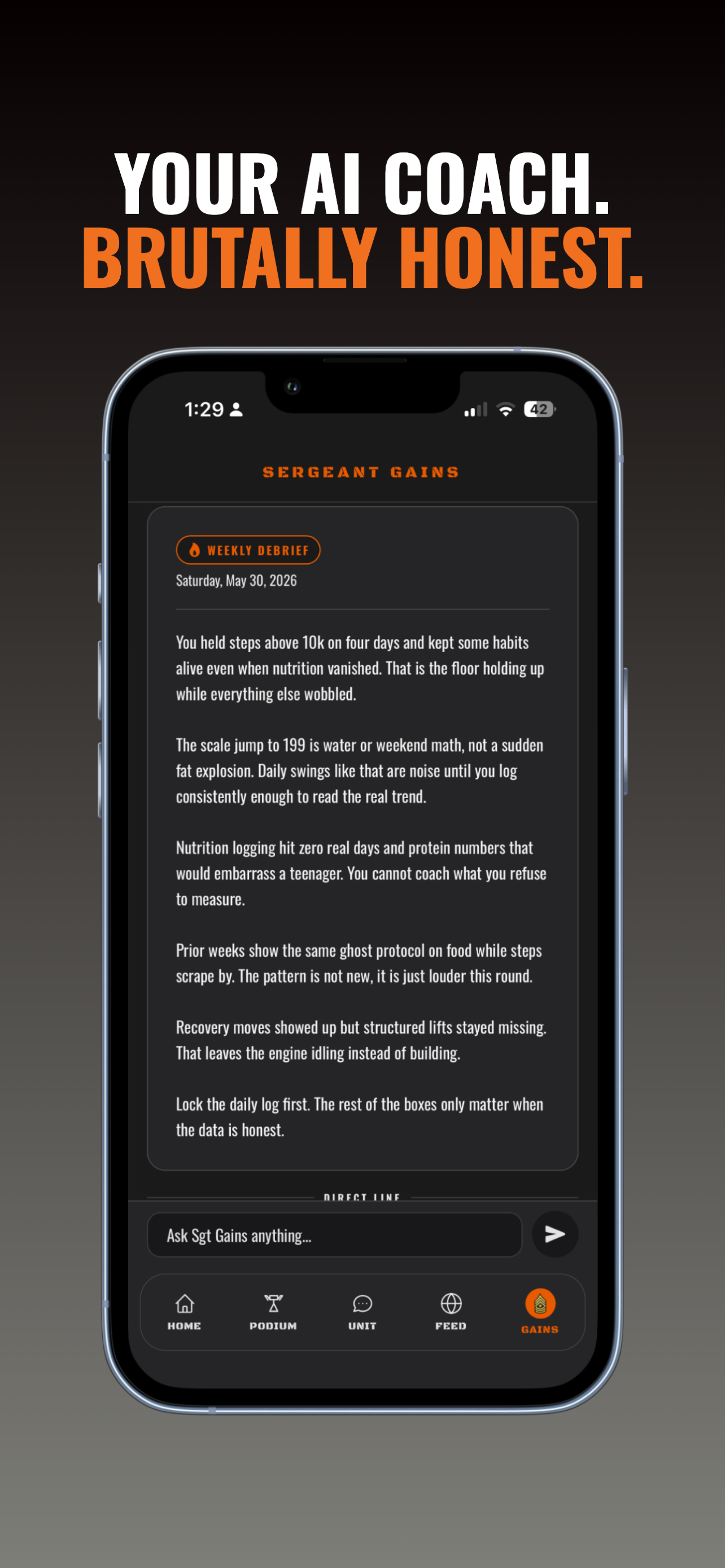 Dad Unit app screenshot