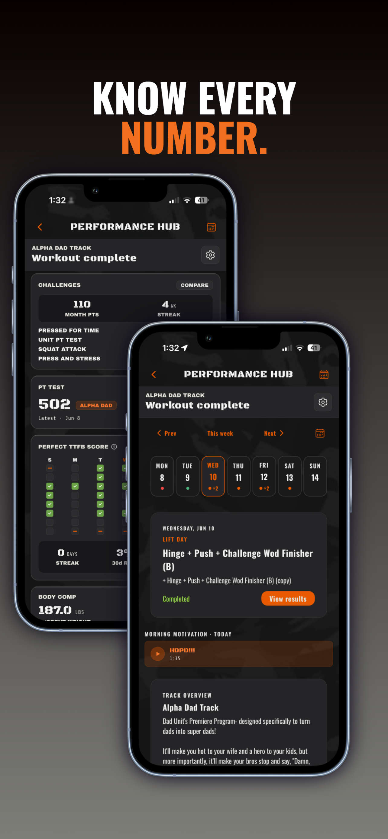 Dad Unit app screenshot