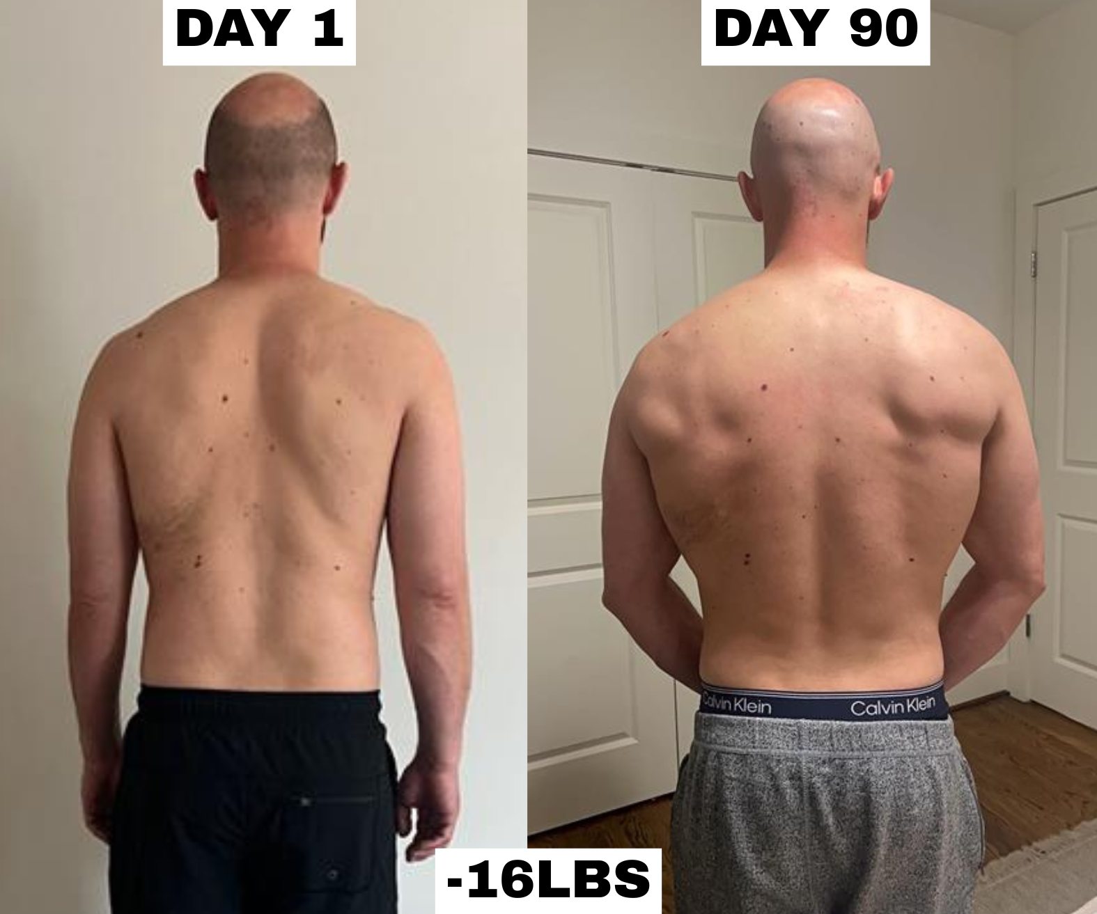 Dad transformation, down 16 pounds in 90 days