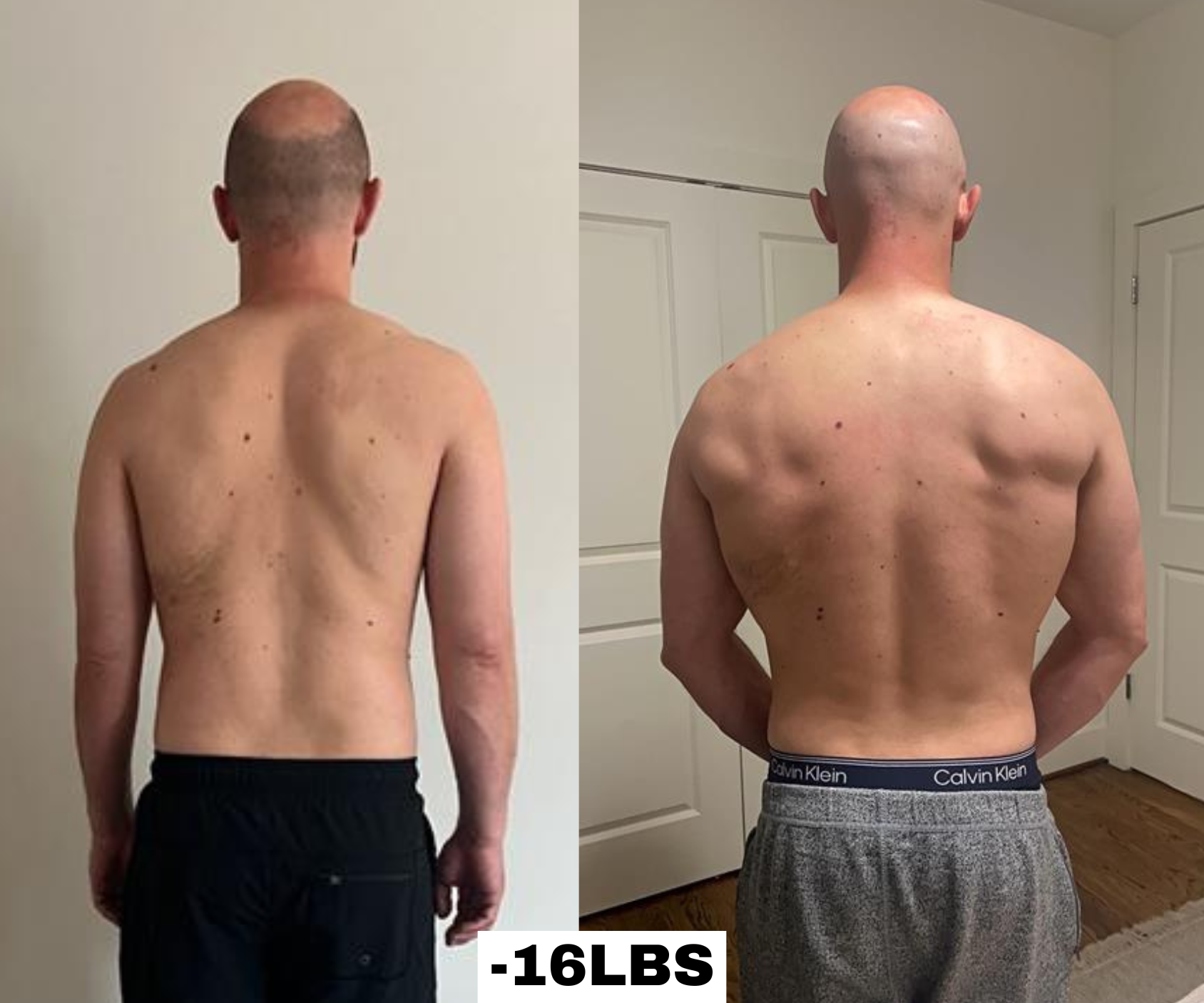 Dad Unit member before and after transformation