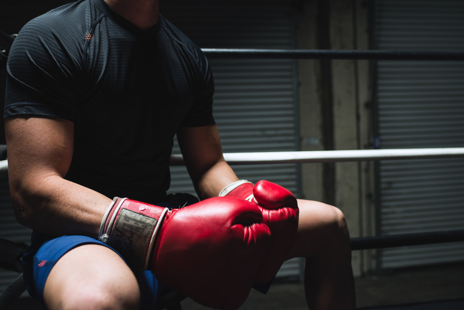 Shawn Vance with boxing gloves
